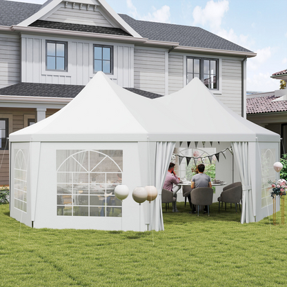 Outsunny 6.8 x 5m Garden Octagonal Gazebo Party Wedding Tent Heavy Duty Marquee - Cheap Tent