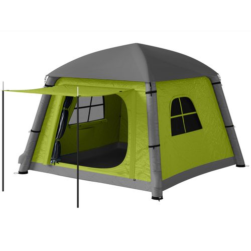 Outsunny Inflatable Camping Tent, Easy Setup 2 Man Tent - Cheap Tent