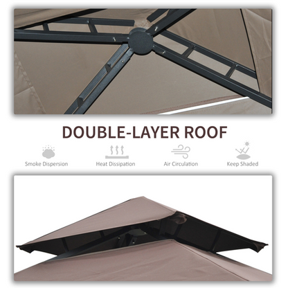 2.5x1.5m BBQ Tent Canopy Patio Outdoor Awning Gazebo Party Sun Shelter - Cheap Tent