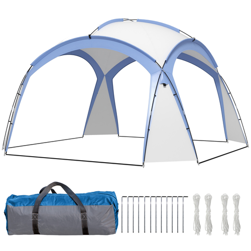 Outsunny Outdoor Gazebo Event Shelter Party Tent for Garden Light Blue - Cheap Tent