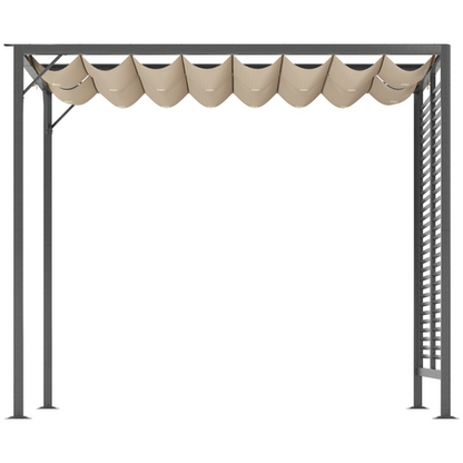 Metal Pergola Patio Sun Shelter Grape Tent Retractable Canopy UV Cut - Cheap Tent