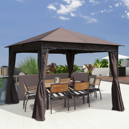 Outsunny 3m x 3m Garden Metal Gazebo Marquee Party Tent Canopy Shelter Pavilion - Cheap Tent