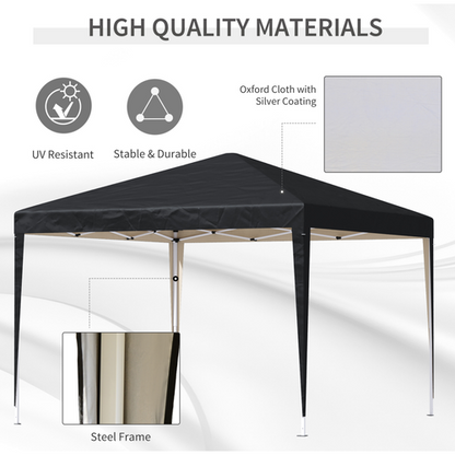 Outsunny 3 x 3 m Garden Pop Up Gazebo Marquee Party Tent Wedding Canopy - Cheap Tent