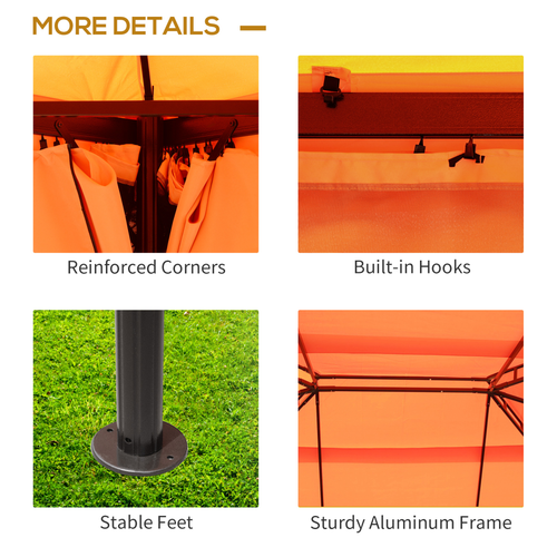 3m x 3.6m Aluminium Gazebo Canopy Patio Marquee Party Tent Outdoor - Cheap Tent
