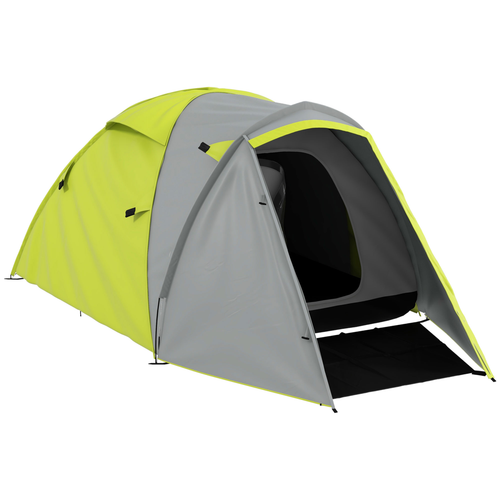 Outsunny 2-3 Man Camping Tent with Living Area, 2000mm Waterproof, Blue - Cheap Tent