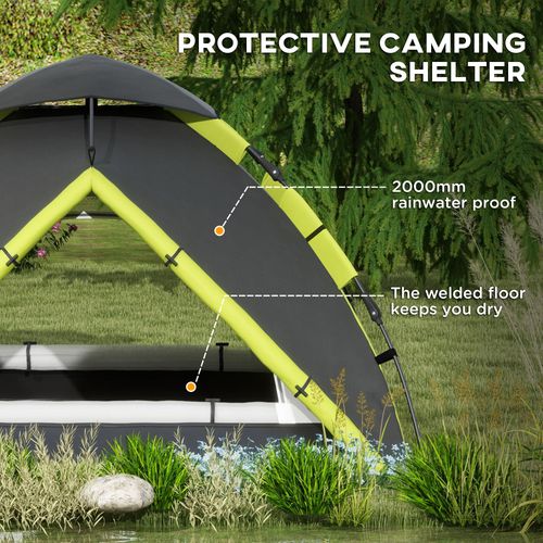 Outsunny 3-4 Man Camping Tent Portable with Bag, Quick Setup - Cheap Tent