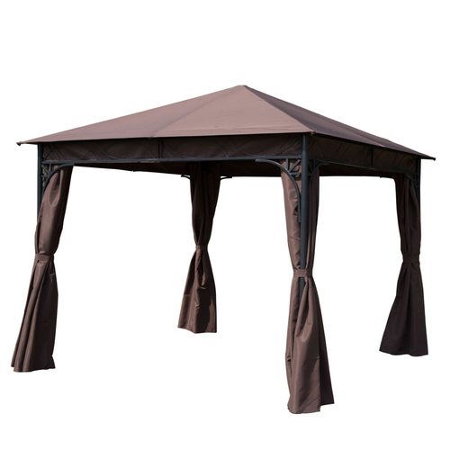 Outsunny 3m x 3m Garden Metal Gazebo Marquee Party Tent Canopy Shelter Pavilion - Cheap Tent