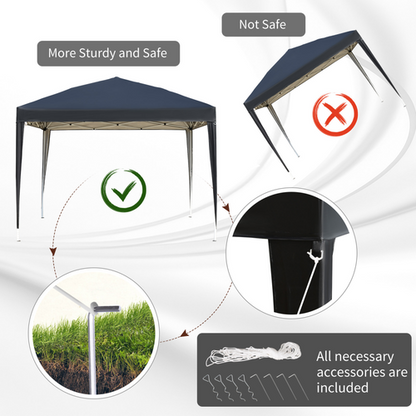Outsunny 3 x 3 m Garden Pop Up Gazebo Marquee Party Tent Wedding Canopy - Cheap Tent