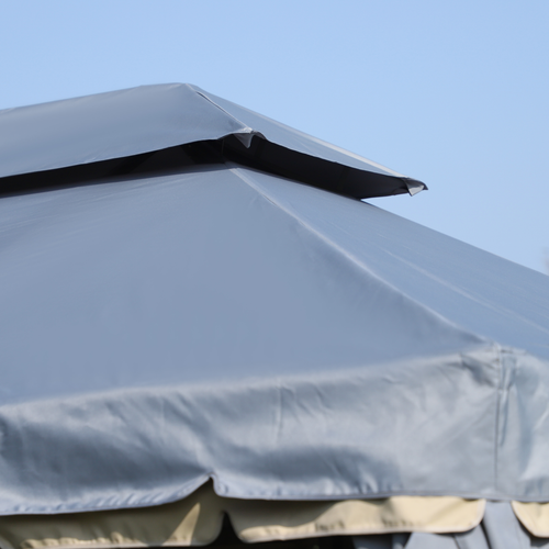 Outsunny 3x4m 2-Tier Gazebo Aluminium Garden Marquee Party Tent - Cheap Tent