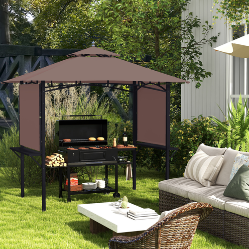 Party BBQ Tent Outdoor Camping Patio Canopy Awing Waterproof Coffee - Cheap Tent