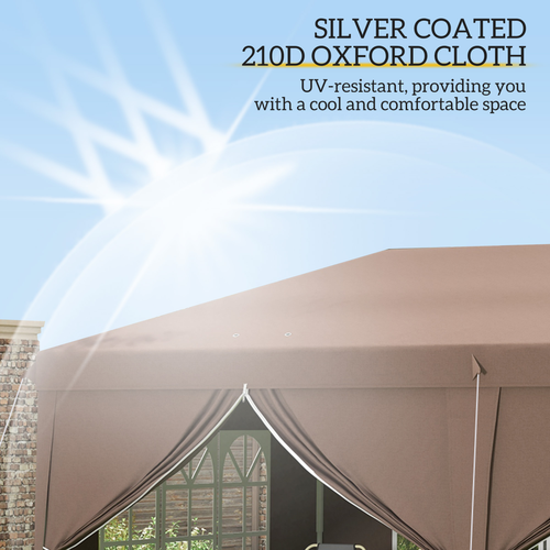 3 x 6m Pop Up Gazebo Height Adjustable Party Tent w/ Storage Bag Black - Cheap Tent