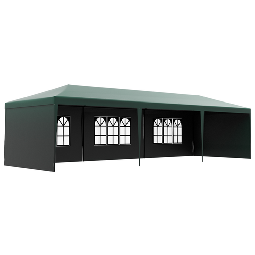 9m x 3m Outdoor Garden Gazebo Wedding Party Tent Canopy Marquee Green - Cheap Tent