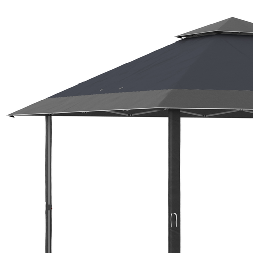 4 x 4m Outdoor Pop-Up Canopy Tent Gazebo Adjustable Legs Bag Grey - Cheap Tent