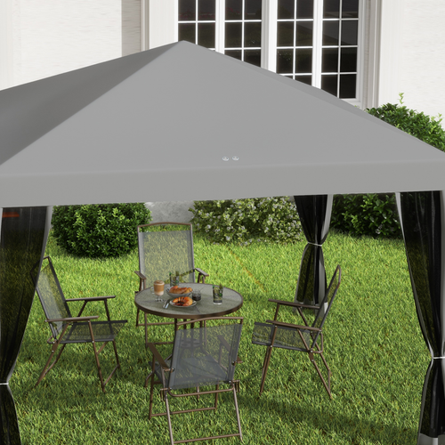 Spacious Pop-Up Canopy Tent - 3x3m with Mesh Curtains & Portable Design - Cheap Tent