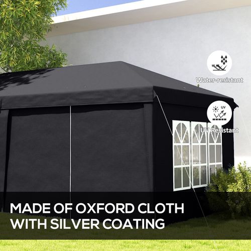 Outsunny 3 x 6m Pop Up Gazebo Height Adjustable Party Tent with Storage Bag - Cheap Tent