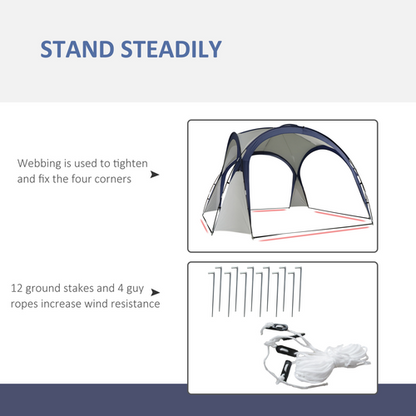 Outdoor Gazebo Event Dome Shelter Party Tent for Garden Outsunny - Cheap Tent