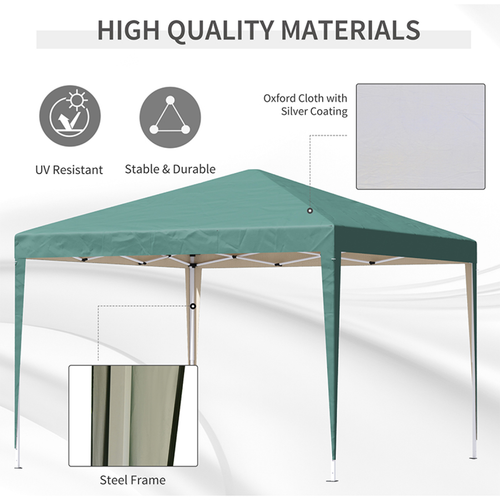 3x3m Garden Pop Up Gazebo Marquee Party Tent Wedding Canopy UV Protection - Cheap Tent