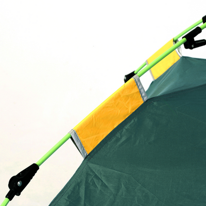 Outsunny 2 Man Pop-up Beach Tent Sun Shade Shelter Hut w/ Windows Door Green - Cheap Tent