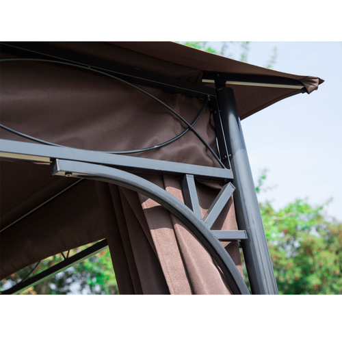 Outsunny 3m x 3m Garden Metal Gazebo Marquee Party Tent Canopy Shelter Pavilion - Cheap Tent