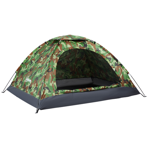 Camping Tent for 2 Person Dome Tent w/ Storage Pocket Multicoloured Outsunny - Cheap Tent