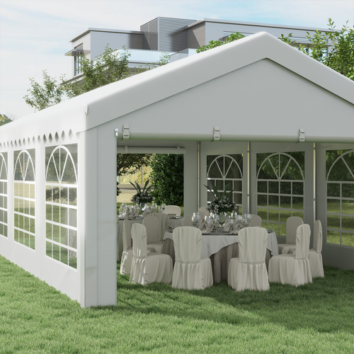 Gazebo Marquee Party Tent, Steel Frame-White - Cheap Tent