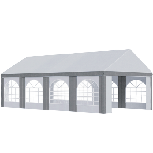 8 x 4m Party Tent, Marquee Gazebo with Sides, Eight Windows and Double Doors - Cheap Tent