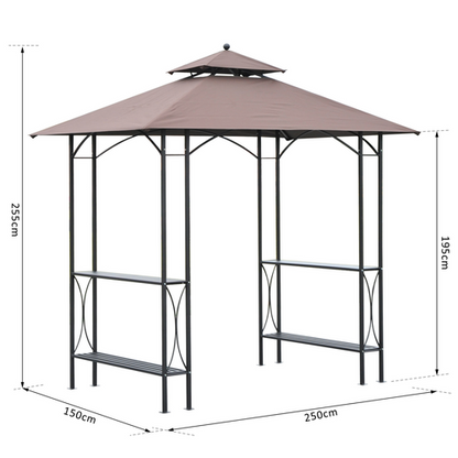 2.5x1.5m BBQ Tent Canopy Patio Outdoor Awning Gazebo Party Sun Shelter - Cheap Tent