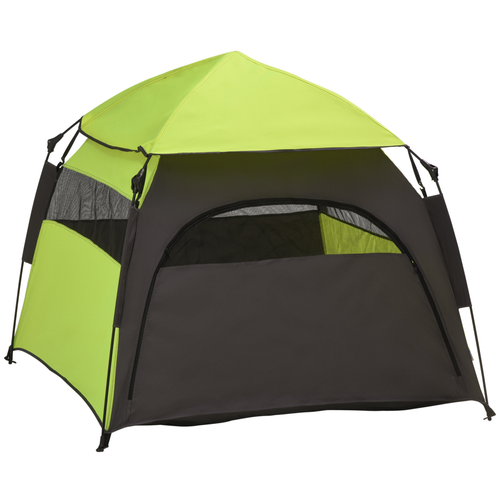 PawHut Foldable Dog Cat Tent with Waterproof Oxford Cloth, Carry Bag, Green - Cheap Tent
