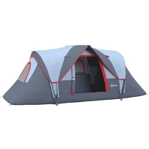 Outdoor Camping Tent For 5-6 W/ Bag, Fiberglass & Steel Frame Outsunny - Cheap Tent