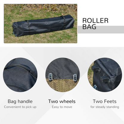 4 x 4m Outdoor Pop-Up Canopy Tent Gazebo Adjustable Legs Bag Grey - Cheap Tent