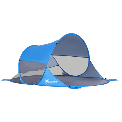 Portable Automatic Pop Up Beach Tent Outdoor Camp Shelter Blue Outsunny - Cheap Tent