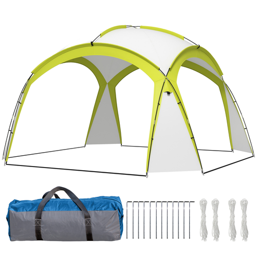 Outsunny Outdoor Gazebo Event Shelter Party Tent for Garden Green - Cheap Tent