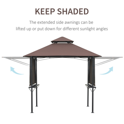 Party BBQ Tent Outdoor Camping Patio Canopy Awing Waterproof Coffee - Cheap Tent