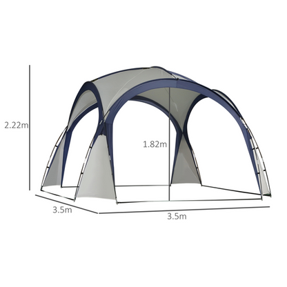 Outdoor Gazebo Event Dome Shelter Party Tent for Garden Outsunny - Cheap Tent
