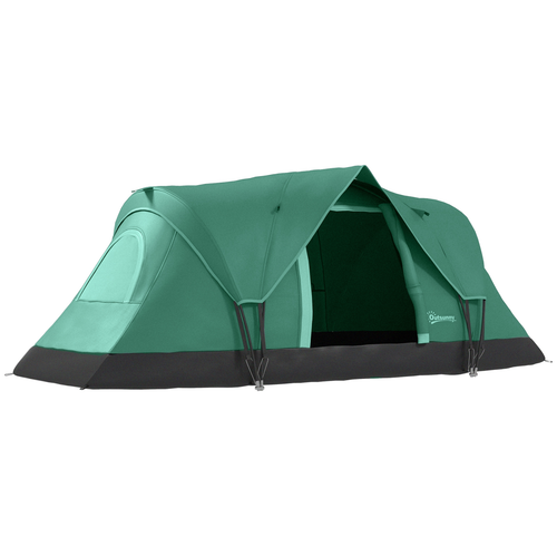 Outdoor Camping Tent For 5-6 W/ Bag, Fiberglass & Steel Frame - Cheap Tent