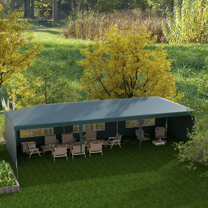 9m x 3m Outdoor Garden Gazebo Wedding Party Tent Canopy Marquee Green - Cheap Tent