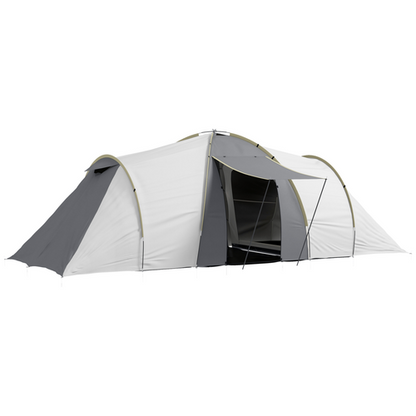 Outsunny 4-6 Person Camping Tent with 2 Bedroom, Living Area and Vestibule - Cheap Tent