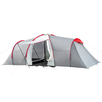 4-6 Person Camping Tent with 2 Bedroom, Living Area and Vestibule - Cheap Tent