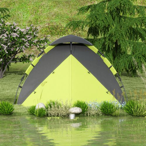 Outsunny 3-4 Man Camping Tent Portable with Bag, Quick Setup - Cheap Tent