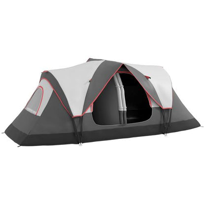 Outsunny 2 Room Camping Tent with Waterproof Rainfly & Screen Panels - Cheap Tent